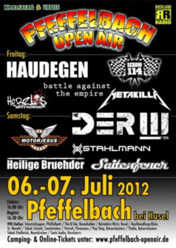 Onkelz Coverband Heilige Bruehder beim Pfeffelbach Open Air 2012