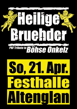 Onkelz Coverband Heilige Bruehder in der Festhalle in Altenglan 2019