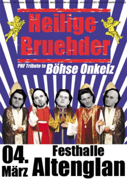 Onkelz Coverband Heilige Bruehder in der Festhalle in Altenglan 2017