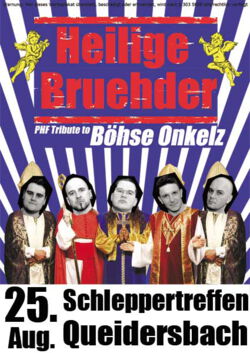 Onkelz Coverband Heilige Bruehder beim Schleppertreffen in Queidersbach 2017