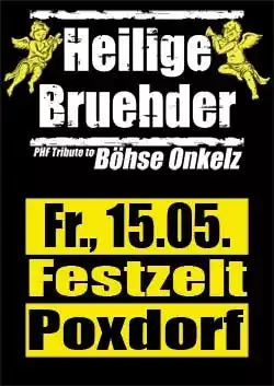 Onkelz Coverband Heilige Bruehder am 15.05.2026 in Poxdorf